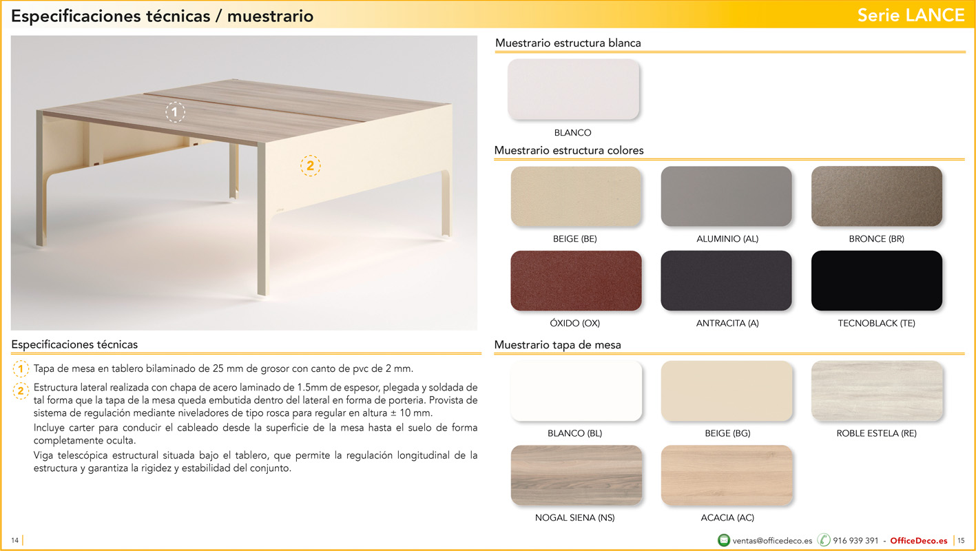 direccionlance7 | OfficeDeco muebles de dirección serie Lance