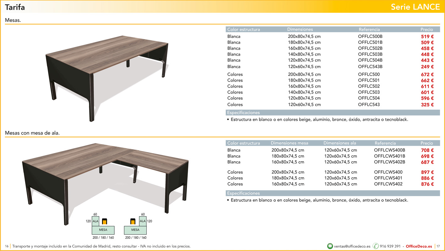 direccionlance8 | OfficeDeco muebles de dirección serie Lance