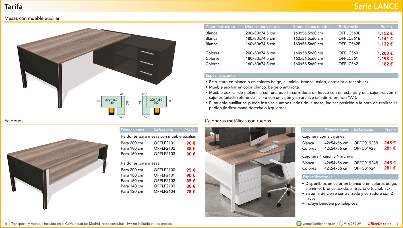direccionlance9 | OfficeDeco muebles de dirección serie Lance