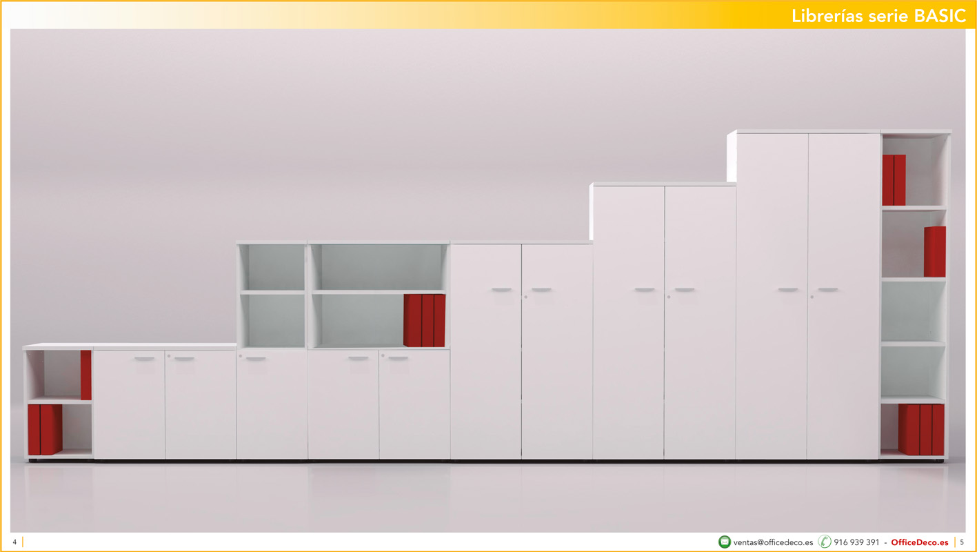libreriasbasic2 | OfficeDeco Librerías de oficina serie Basic