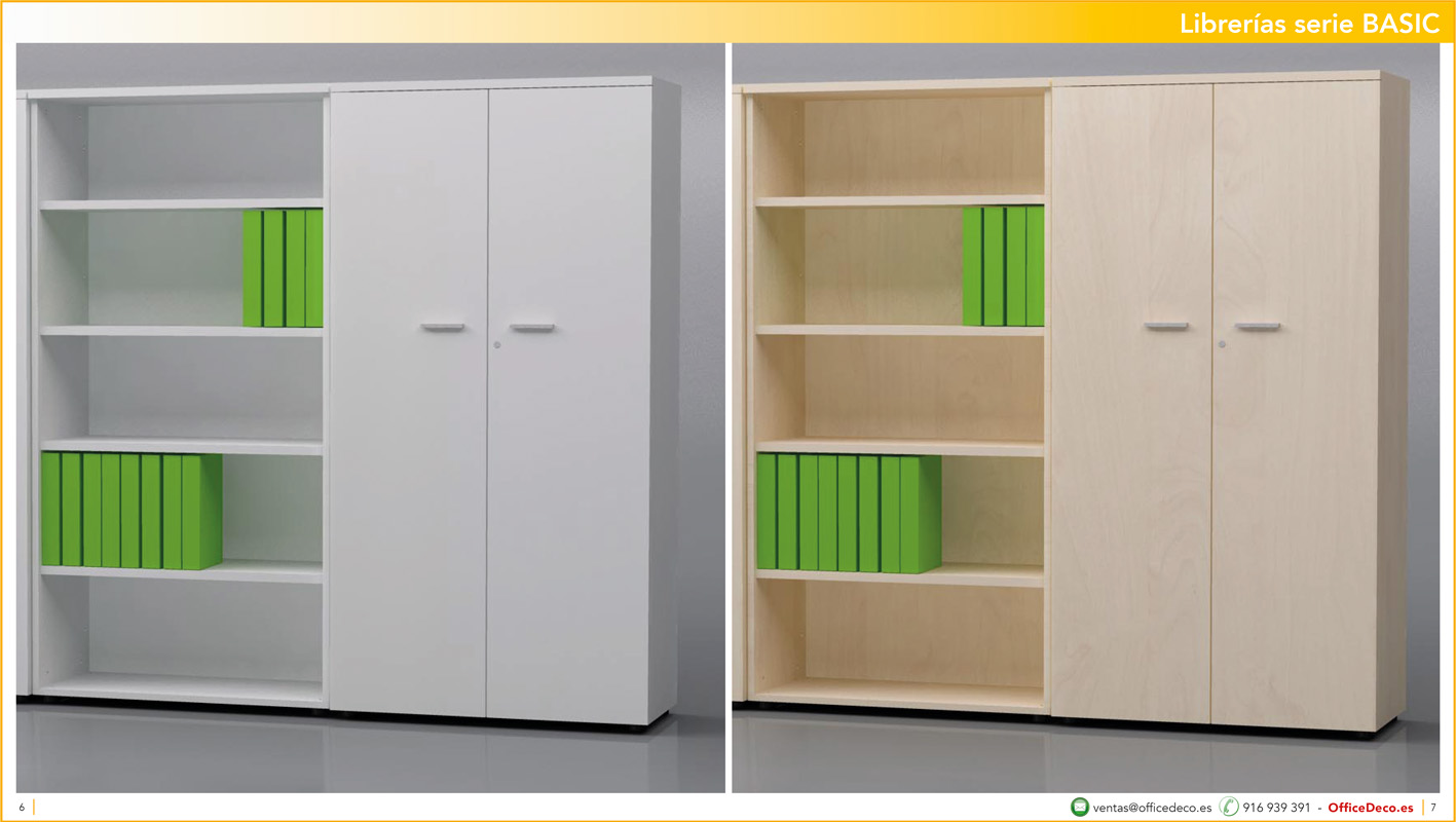 libreriasbasic3 | OfficeDeco Librerías de oficina serie Basic
