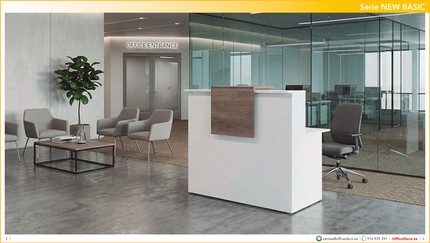 mostradoresNEWBASIC1 | OfficeDeco Mostradores y recepciones serie New Basic