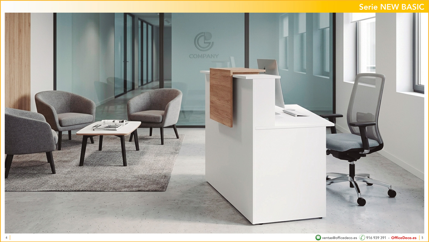 mostradoresNEWBASIC2 | OfficeDeco Mostradores y recepciones serie New Basic