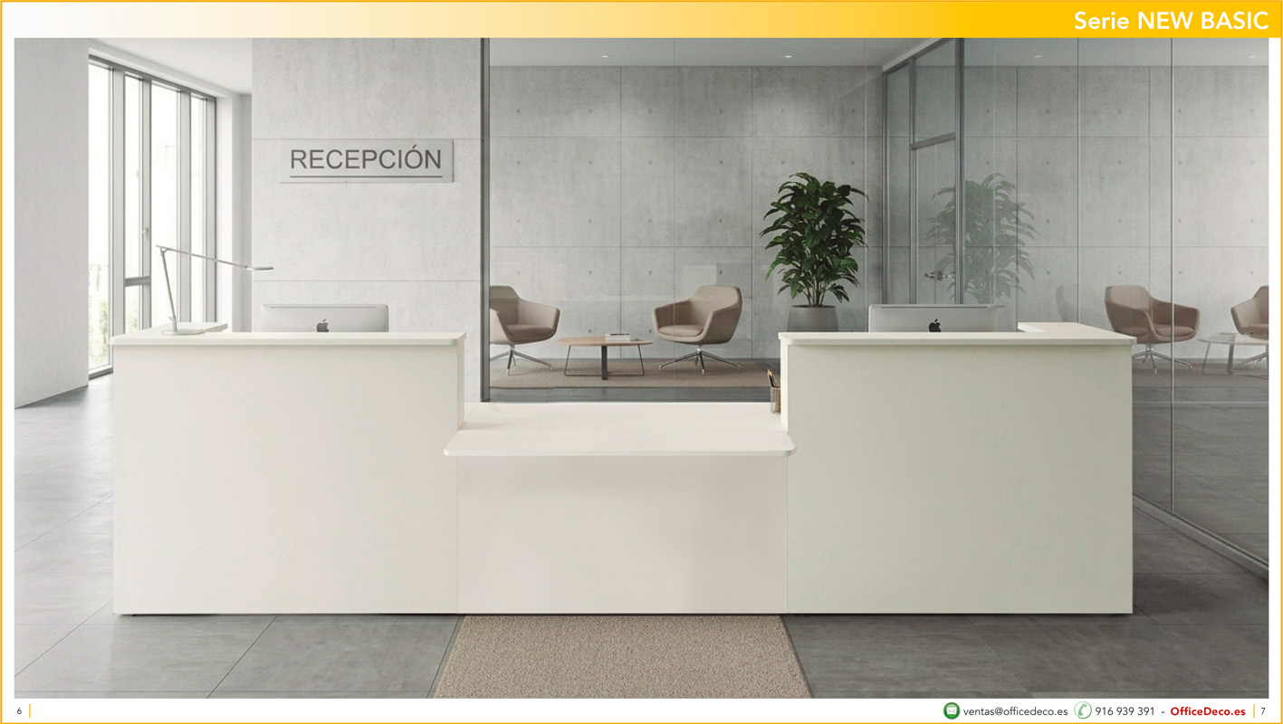 mostradoresNEWBASIC3 | OfficeDeco Mostradores y recepciones serie New Basic