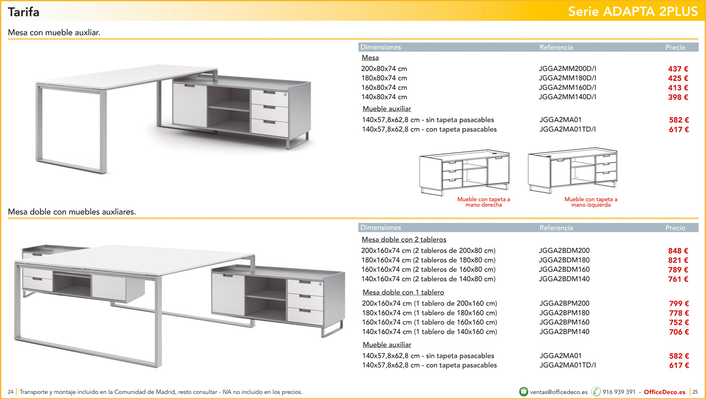 operativosadapta2plus12 | OfficeDeco mesas de oficina adapta plus 2