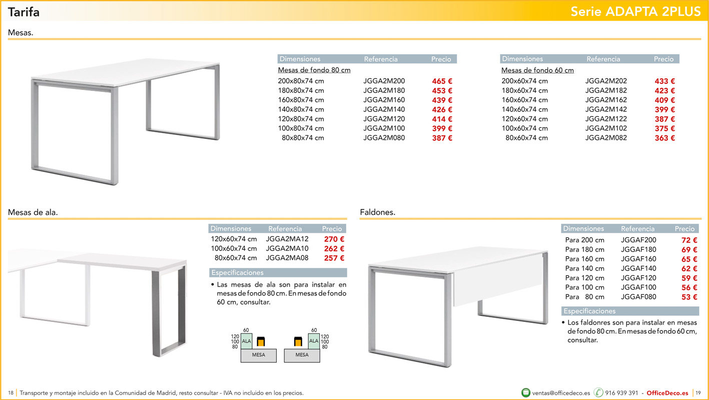 operativosadapta2plus9 | OfficeDeco mesas de oficina adapta plus 2