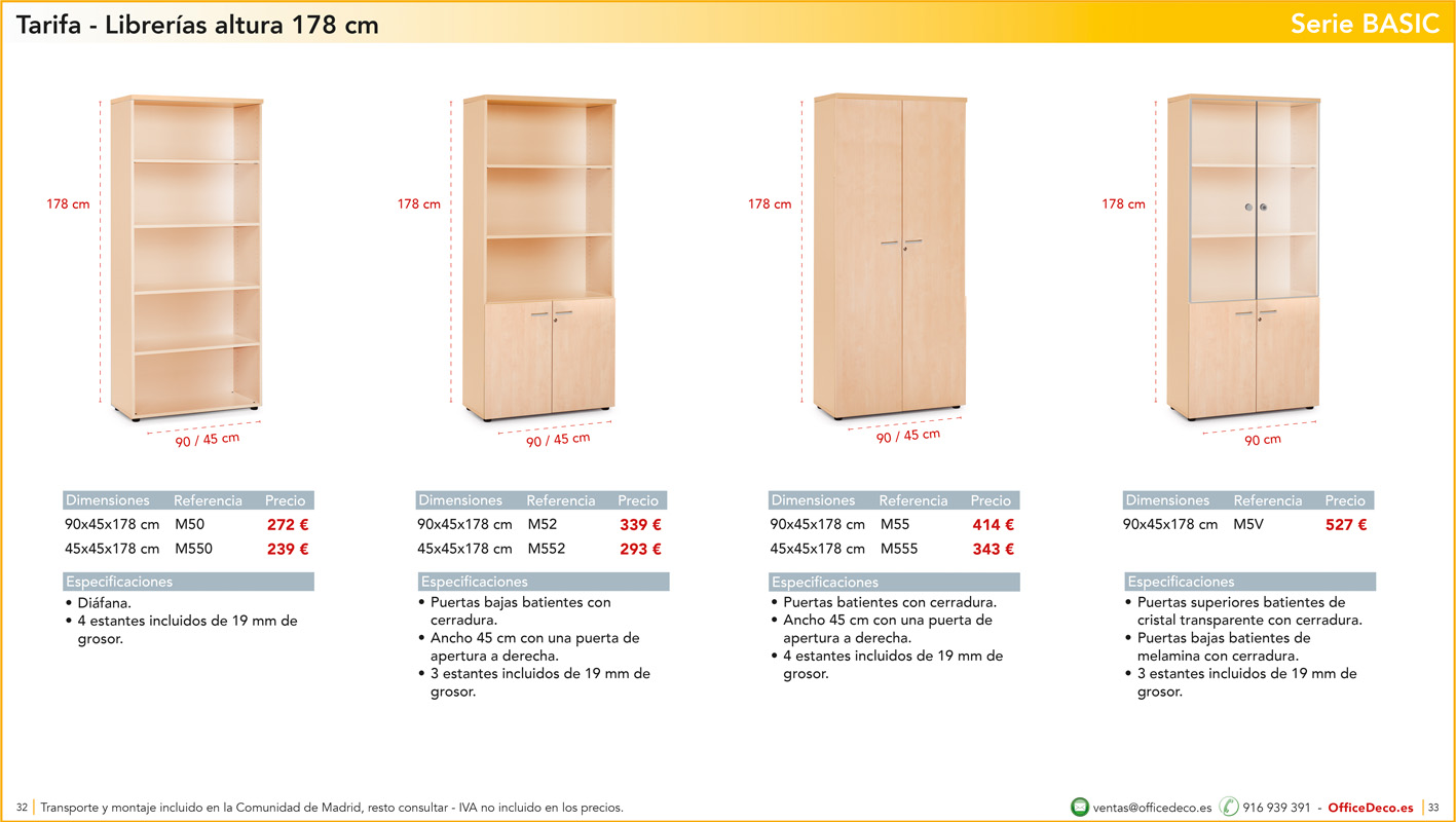operativosbasic16 | OfficeDeco Muebles de oficina operativos serie basic