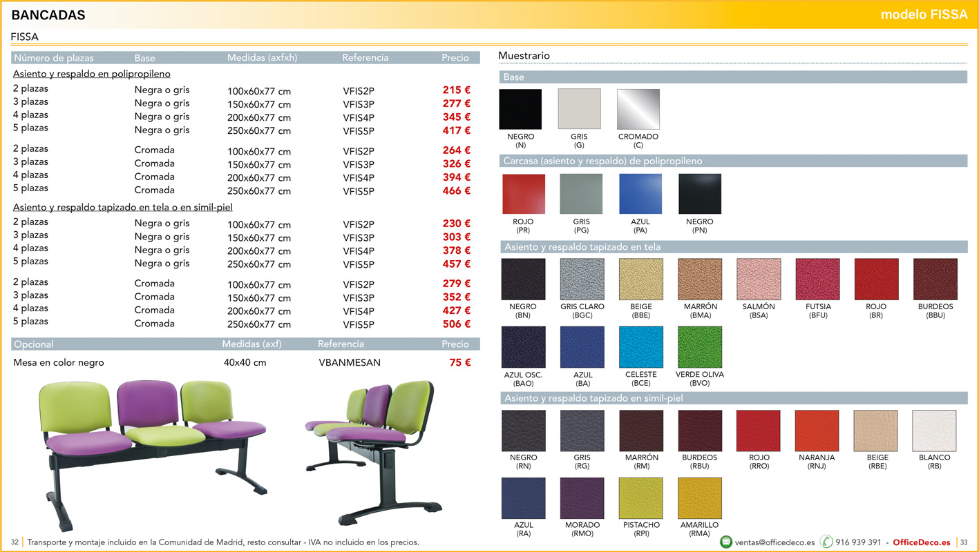 bancadas16 | OfficeDeco Bancadas salas de espera