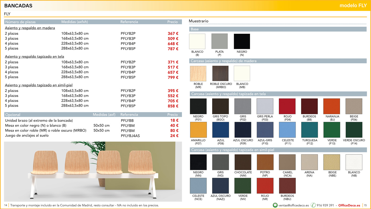 bancadas7 | OfficeDeco Bancadas salas de espera