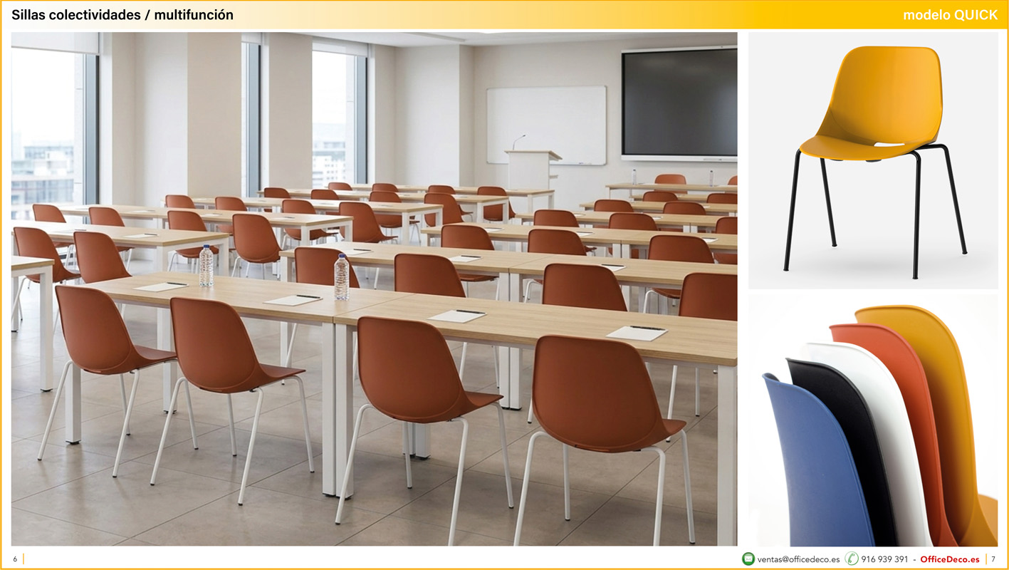 colectividades3 | OfficeDeco Sillas multifunción y colectividades