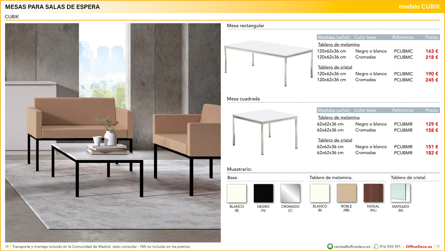 mesassalasdeespera5 | OfficeDeco Mesas salas de espera