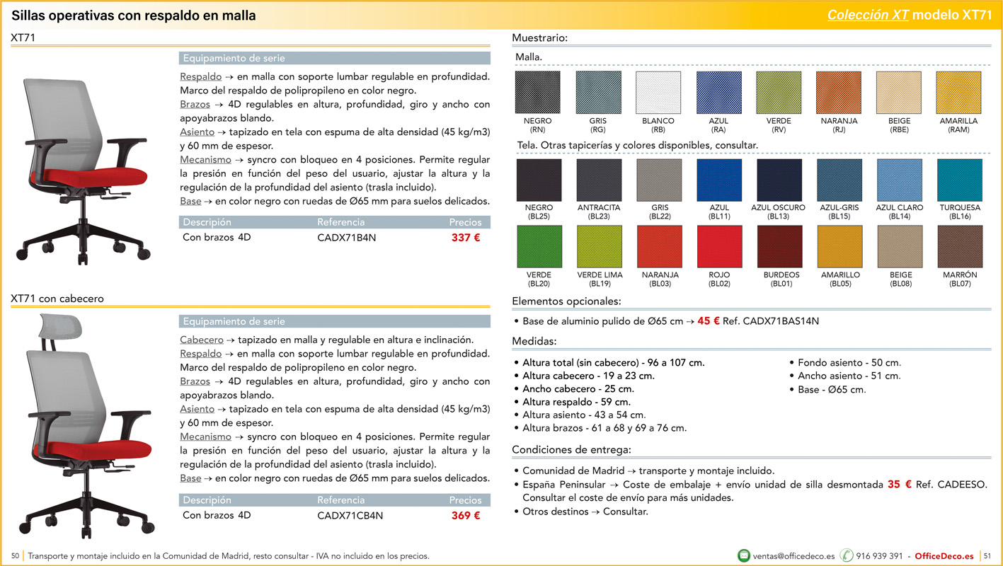 operativas25 | OfficeDeco sillas de oficina operativas