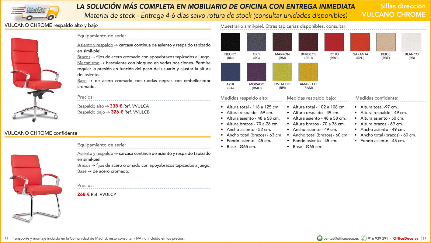 servicio express sillas 11 | OfficeDeco Sillas de oficina entrega inmediata