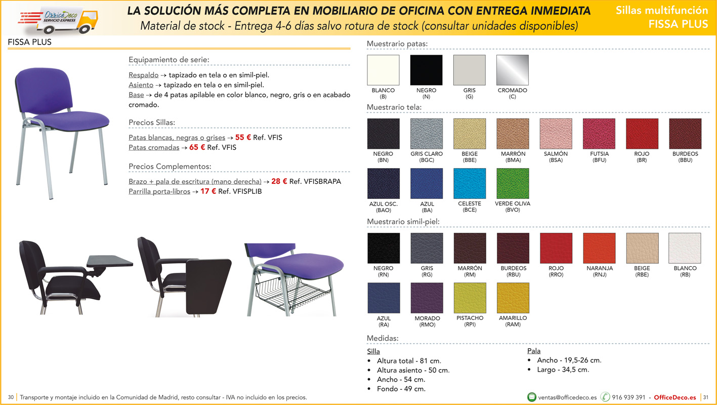 servicio express sillas 15 | OfficeDeco Sillas de oficina entrega inmediata