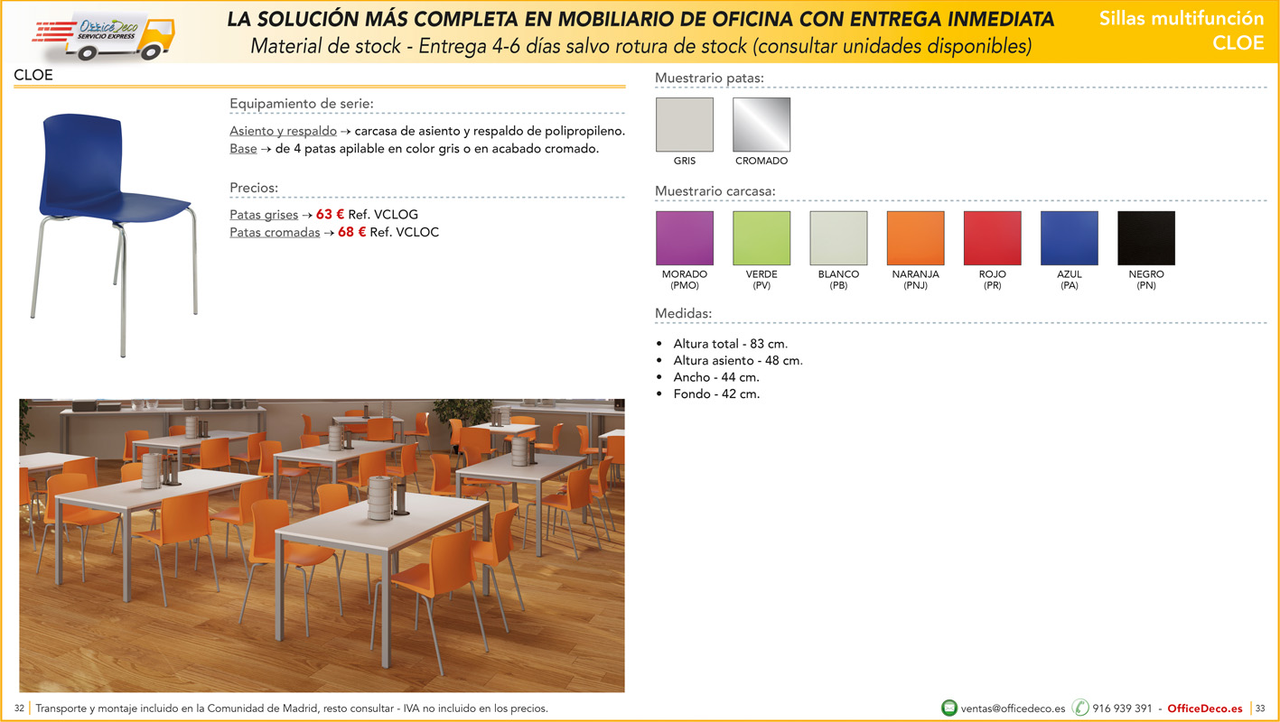 servicio express sillas 16 | OfficeDeco Sillas de oficina entrega inmediata