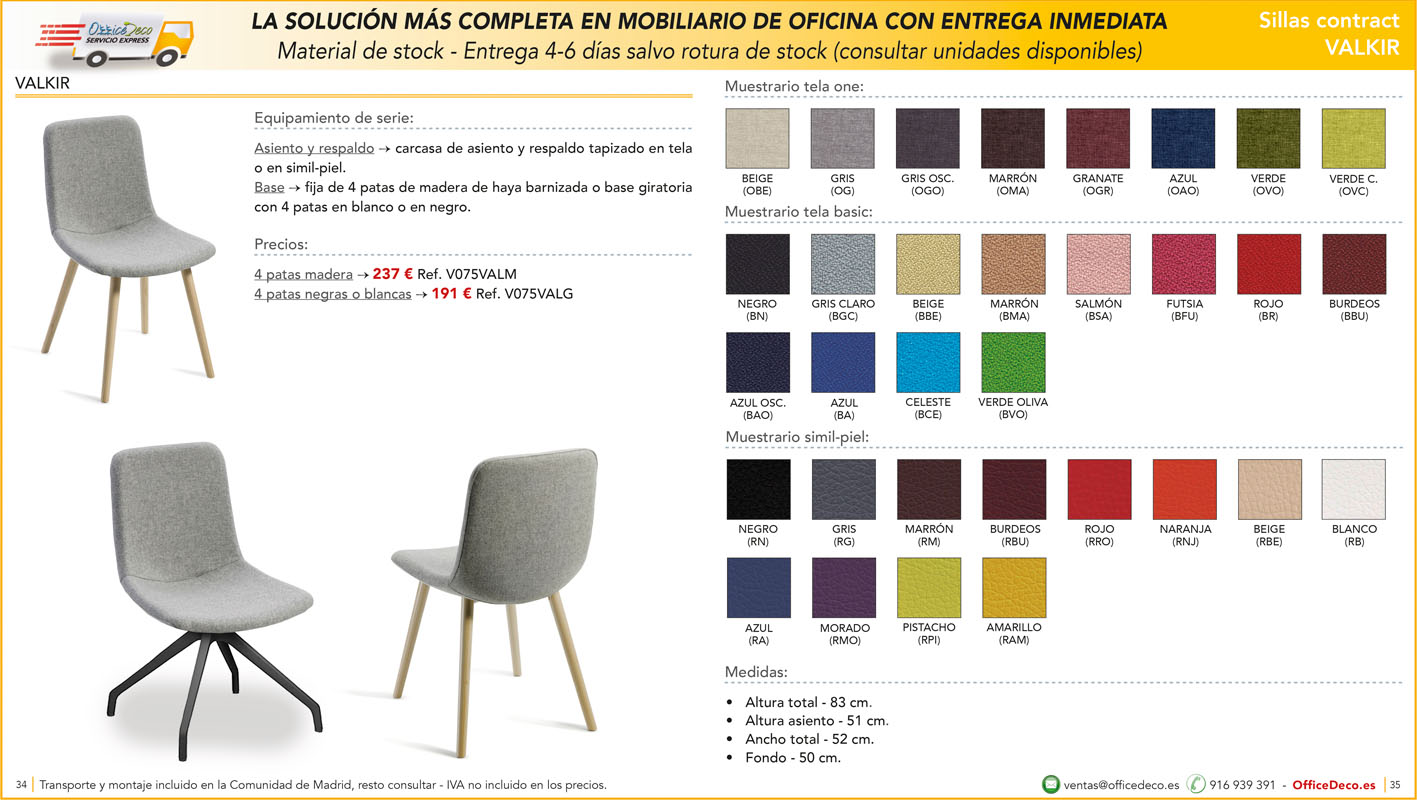 servicio express sillas 17 | OfficeDeco Sillas de oficina entrega inmediata