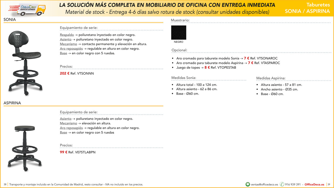 servicio express sillas 19 | OfficeDeco Sillas de oficina entrega inmediata