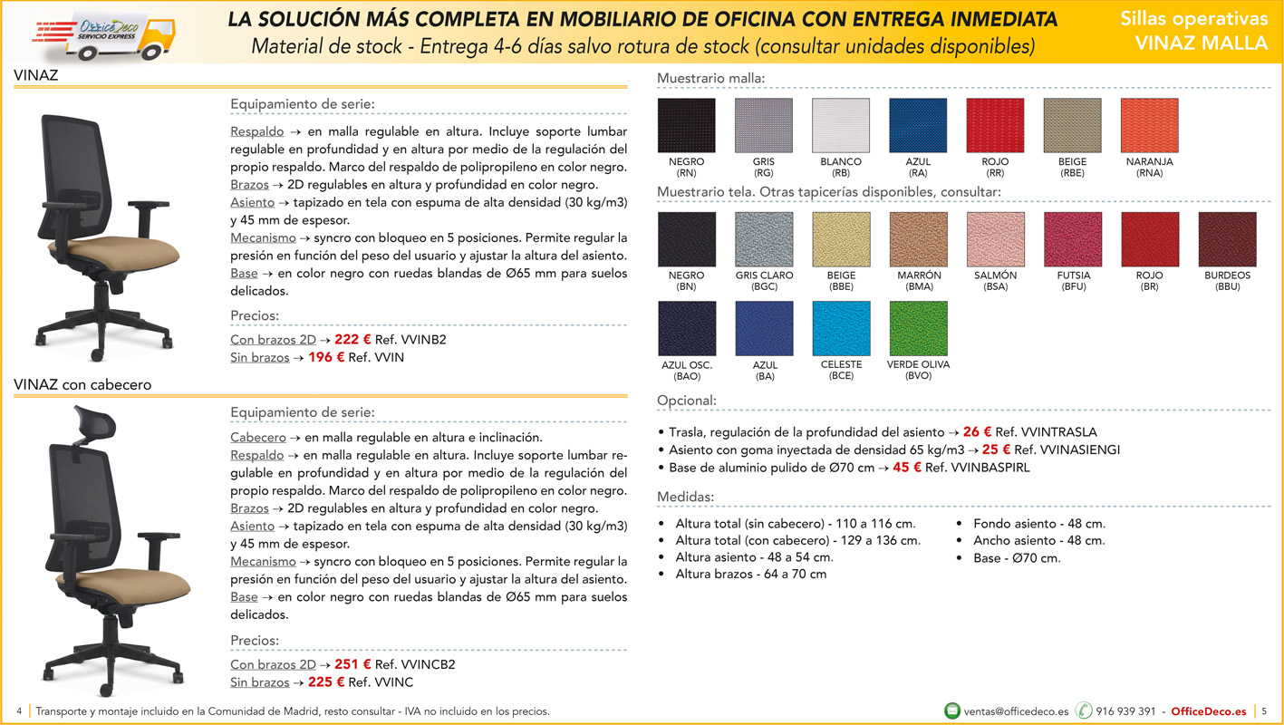 servicio express sillas 2 | OfficeDeco Sillas de oficina entrega inmediata