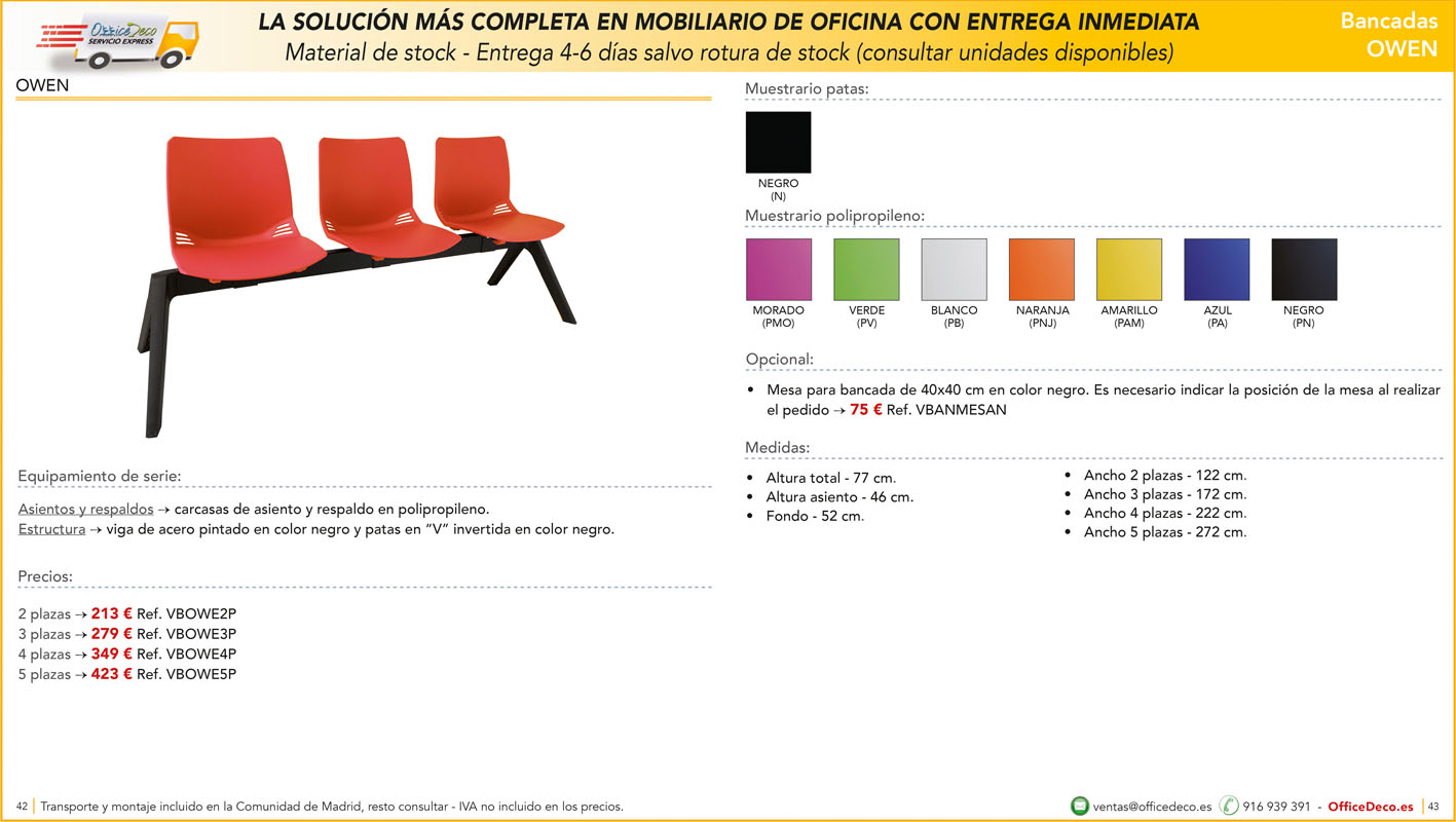 servicio express sillas 21 | OfficeDeco Sillas de oficina entrega inmediata