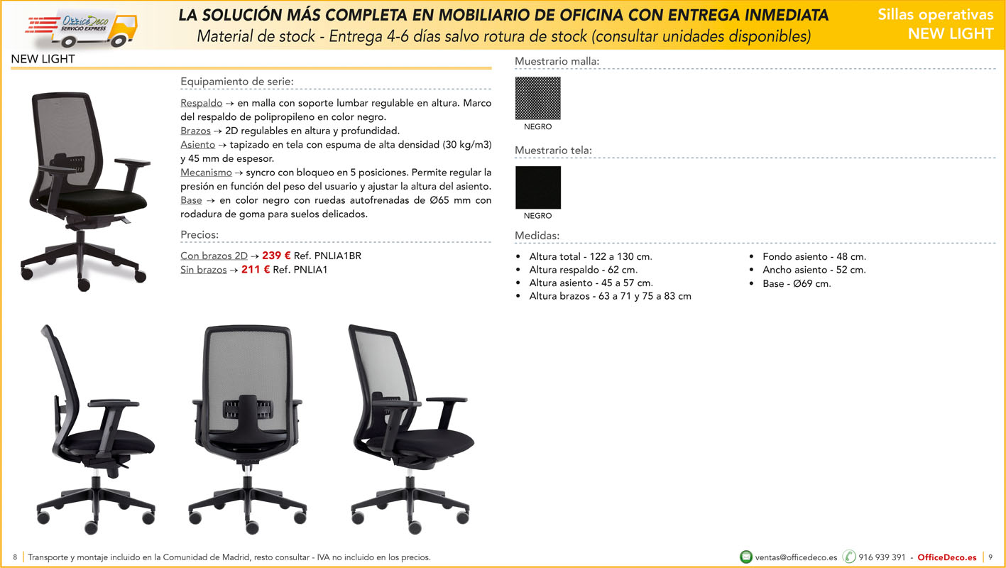 servicio express sillas 4 | OfficeDeco Sillas de oficina entrega inmediata