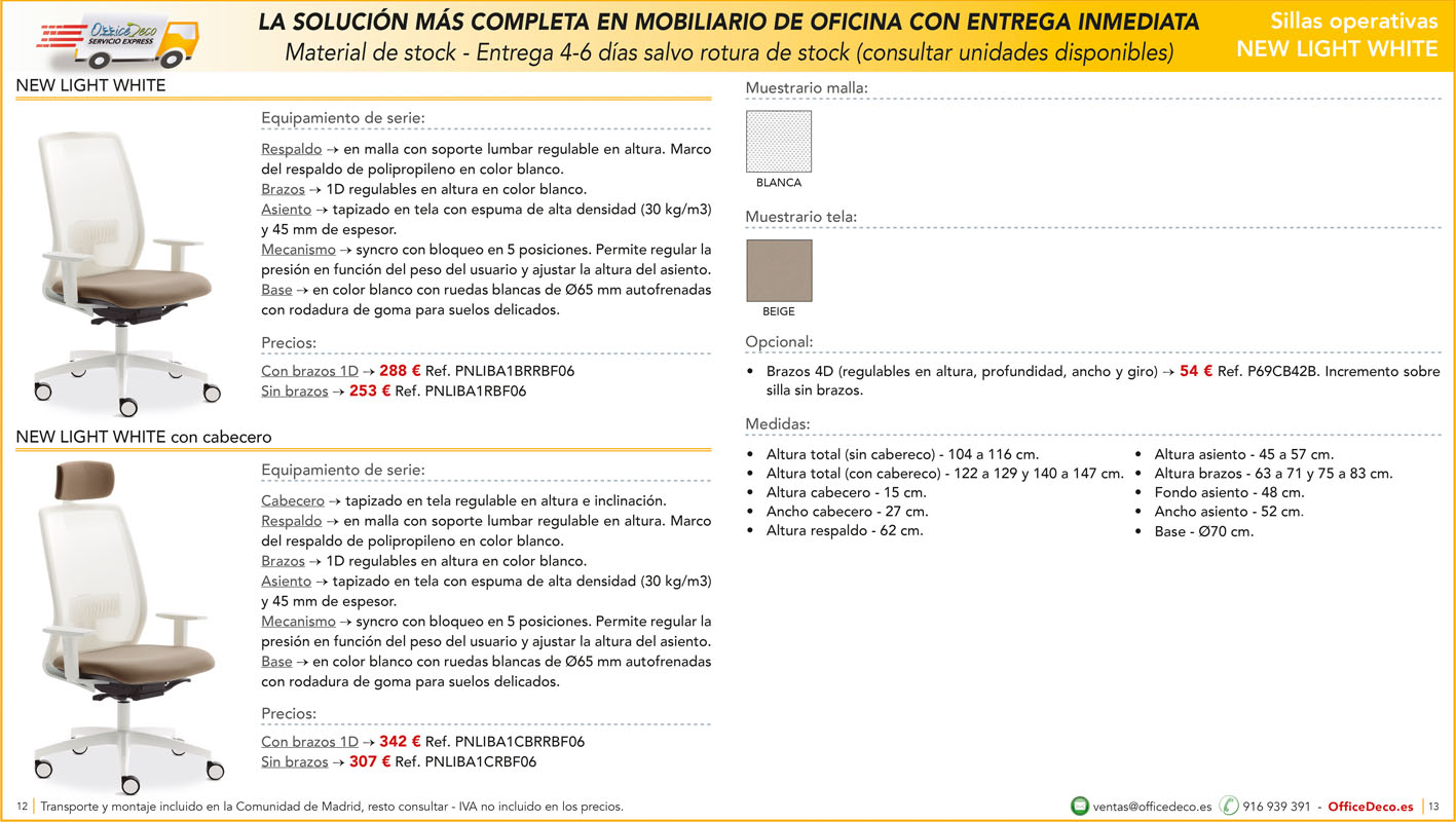 servicio express sillas 6 | OfficeDeco Sillas de oficina entrega inmediata