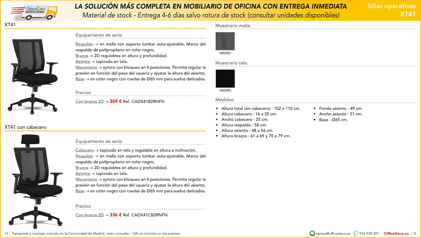 servicio express sillas 7 | OfficeDeco Sillas de oficina entrega inmediata