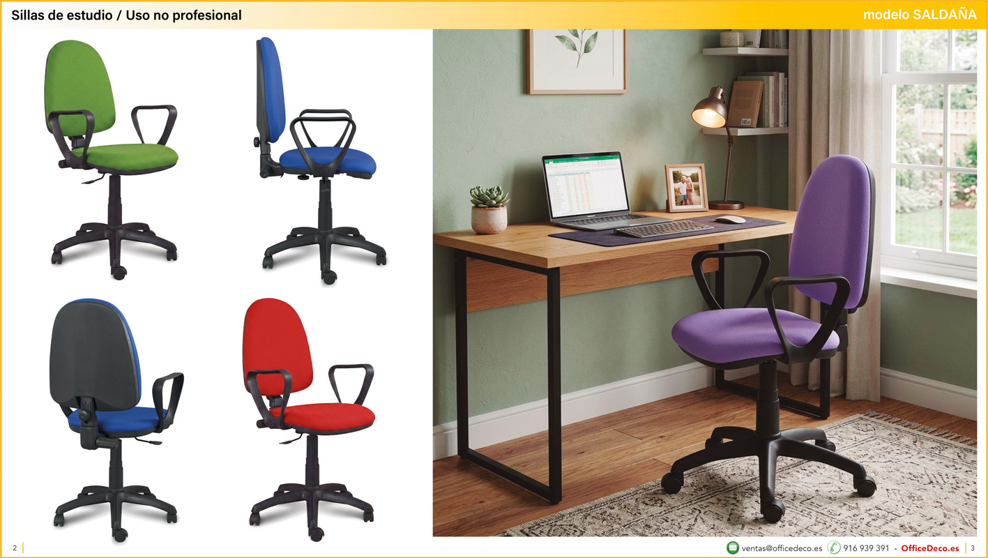 sillasdeestudio1 | OfficeDeco Sillas de Estudio