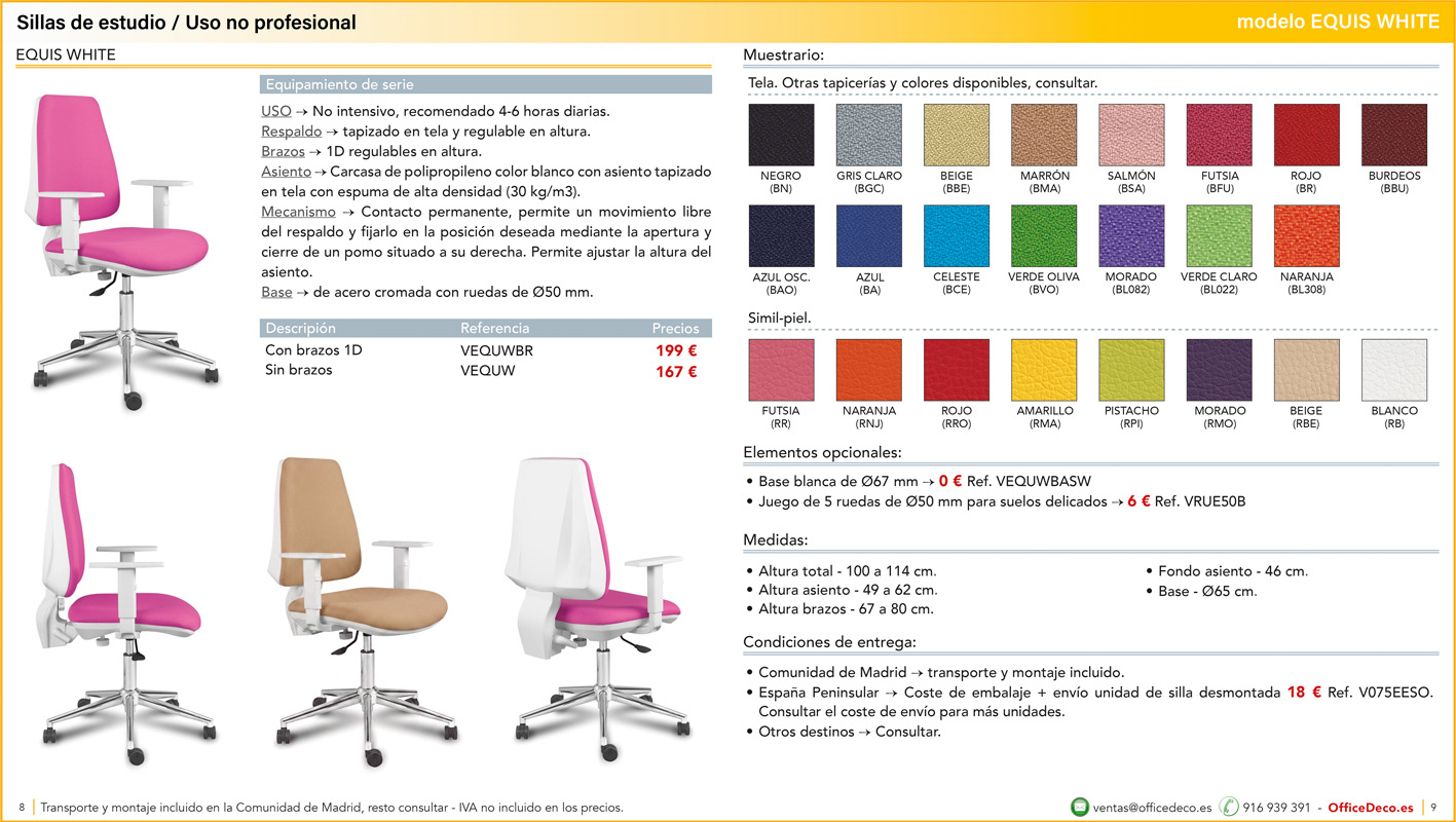 sillasdeestudio4 | OfficeDeco Sillas de Estudio
