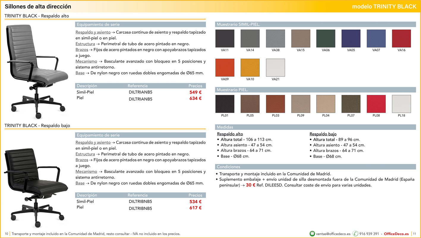 silleriaaltadireccion5 | OfficeDeco Sillones de oficina de alta dirección