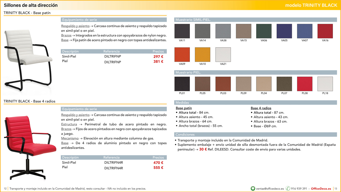 silleriaaltadireccion6 | OfficeDeco Sillones de oficina de alta dirección