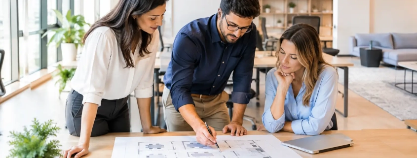 Planificación de espacios de oficina que rinde | OfficeDeco Planificación de espacios de oficina que rinde